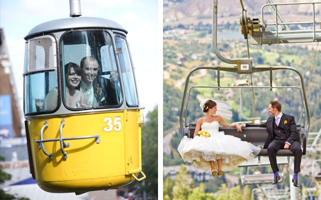 необычный свадебный кортеж