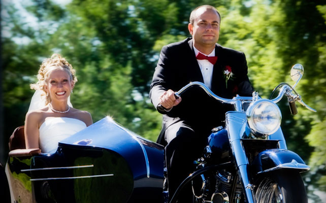 необычный свадебный кортеж
