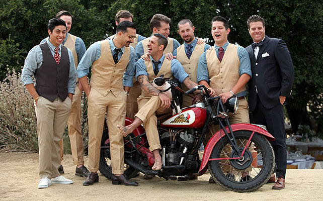 необычный свадебный кортеж