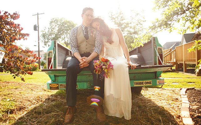 необычный свадебный кортеж