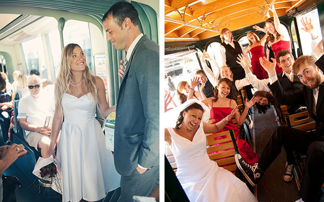 необычный свадебный кортеж