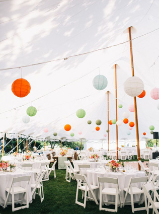 Вдохновение: оформление свадебного шатра 