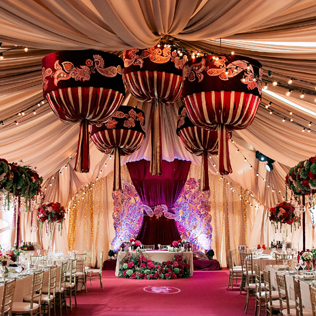 Вдохновение: оформление свадебного шатра 