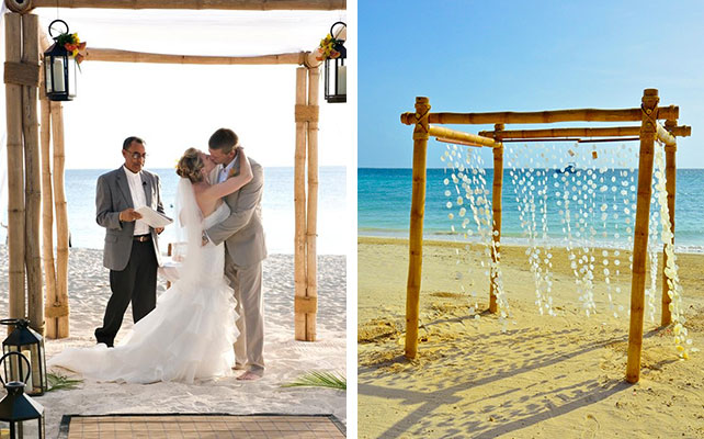 Как выбрать свадебную арку: 8 трендов сезона 2014, свадебная арка из бамбука