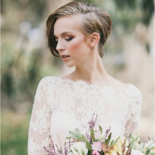 45 свадебных причесок для коротких волос 