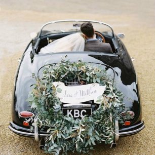 53 идеи для декора свадебного транспорта