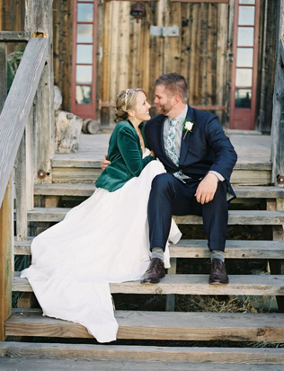 зимний образ невесты, невеста в пиджаке 