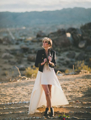 зимний образ невесты, невеста в пиджаке 