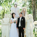 Стильная чёрно-белая свадьба: Юрий и Елена