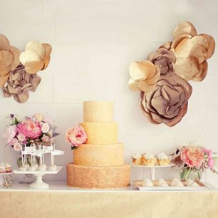 бумажные цветы для декора свадьбы своими руками