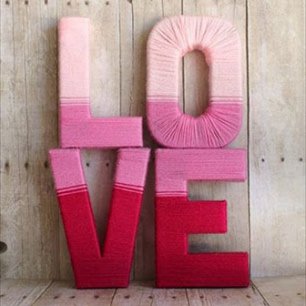 буквы из картона и ниток своими руками