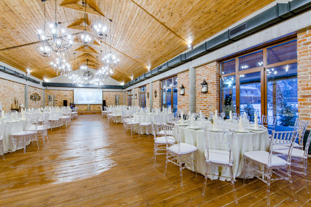подмосковный ресторан для зимней свадьбы, комплекс Art Village Club