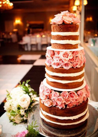 30 свадебных тортов с цветочными слоями 