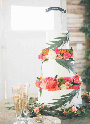 30 свадебных тортов с цветочными слоями 