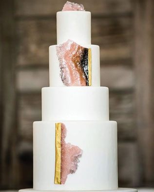 Тренд: свадебные торты в виде драгоценных камней 