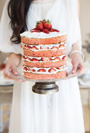 свадебные торты с открытыми коржами