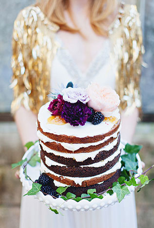 свадебные торты с открытыми коржами