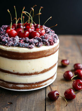 свадебные торты с открытыми коржами