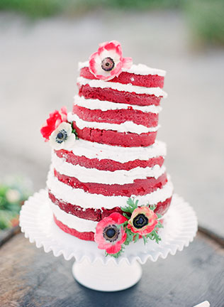 свадебные торты с открытыми коржами