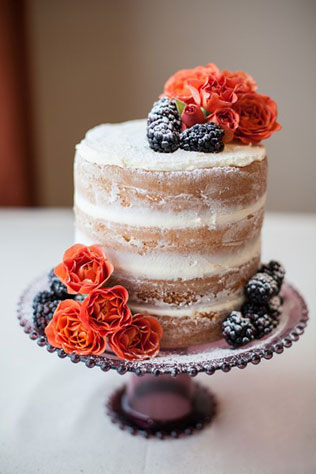 свадебные торты с открытыми коржами