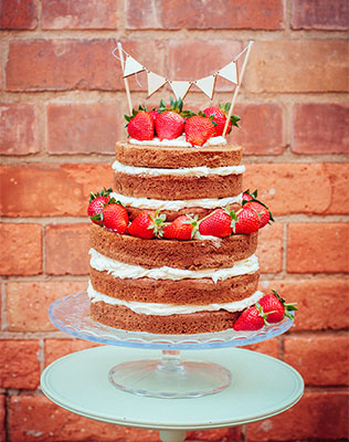 свадебные торты с открытыми коржами