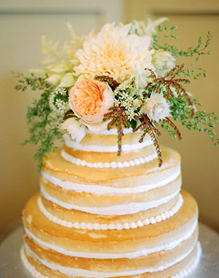 свадебные торты с открытыми коржами