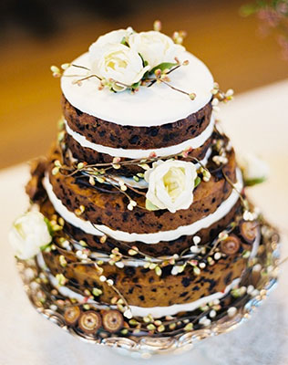 свадебные торты с открытыми коржами