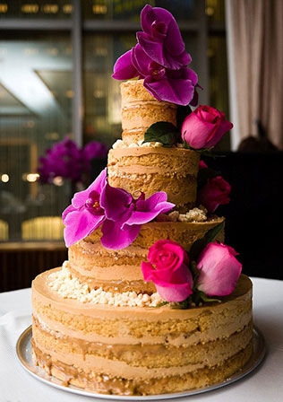 свадебные торты с открытыми коржами