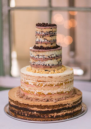 свадебные торты с открытыми коржами