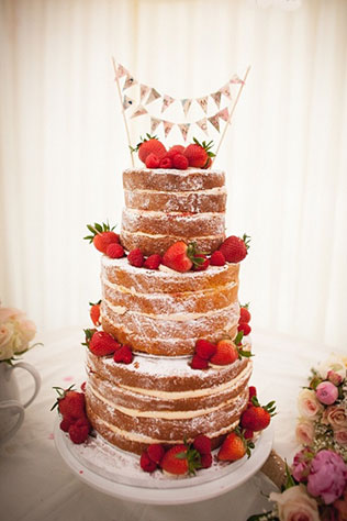 свадебные торты с открытыми коржами