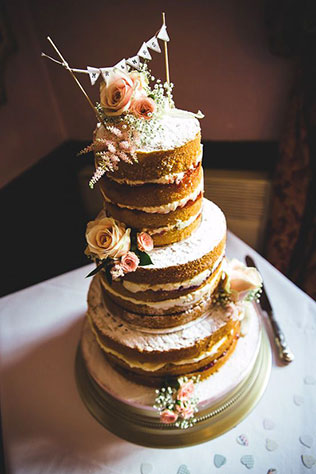 свадебные торты с открытыми коржами