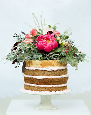 свадебные торты с открытыми коржами