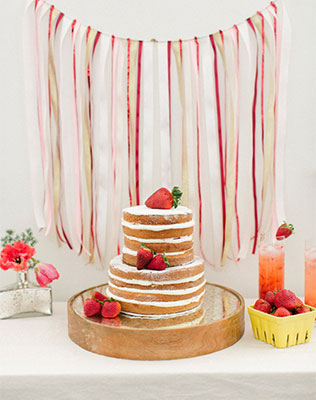 свадебные торты с открытыми коржами