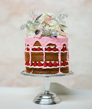 торт в стиле бохо