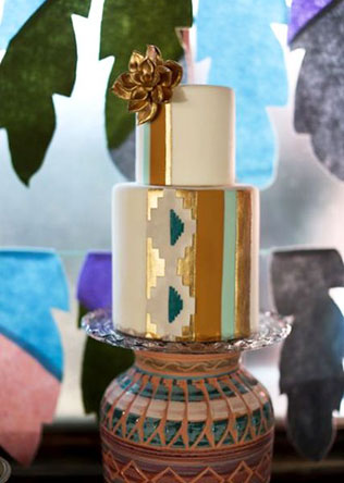 торт в стиле бохо