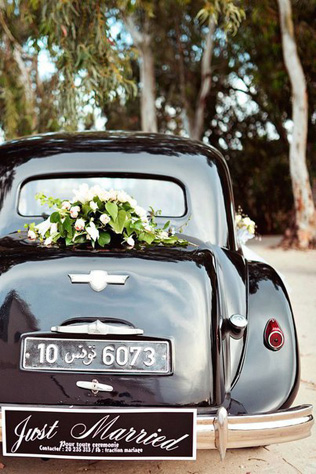 53 идеи для декора свадебного транспорта 