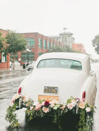 53 идеи для декора свадебного транспорта 