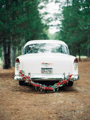 53 идеи для декора свадебного транспорта 