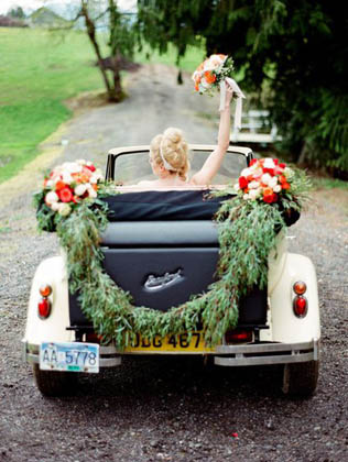 53 идеи для декора свадебного транспорта 