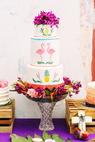 Tropicana Wedding: 30 свадебных тортов для жаркого лета 