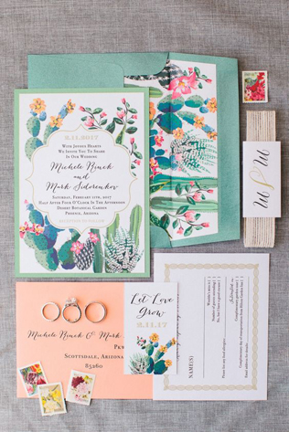 36 идей для свадебной полиграфии в тропическом стиле 