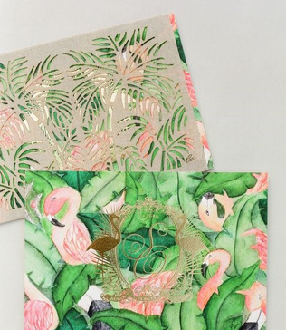 36 идей для свадебной полиграфии в тропическом стиле 