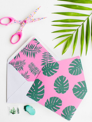 36 идей для свадебной полиграфии в тропическом стиле 