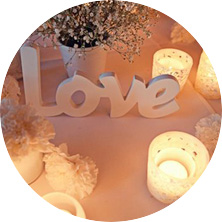 Украшение свечами 