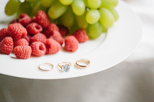 Утро невесты в стиле бохо, кольца