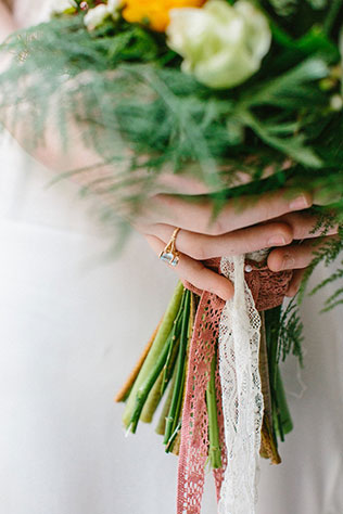 Утро невесты в стиле бохо, букет невесты