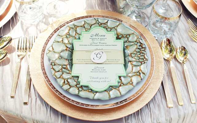 индивидуальное меню для гостей на свадьбе