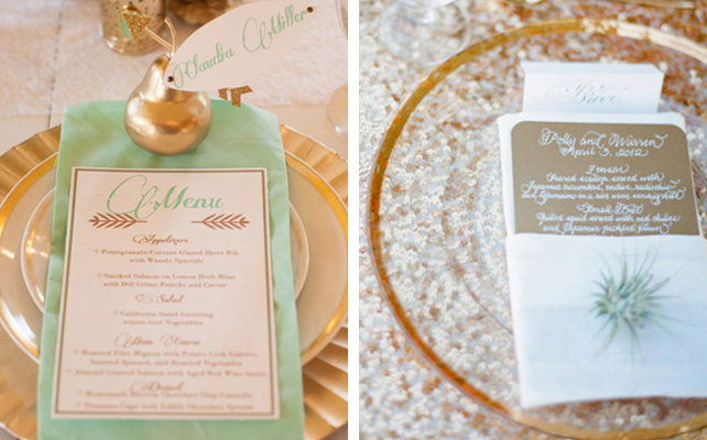 индивидуальное меню для гостей на свадьбе