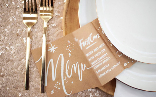 индивидуальное меню для гостей на свадьбе