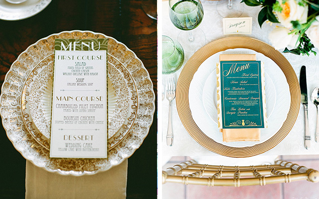 индивидуальное меню для гостей на свадьбе